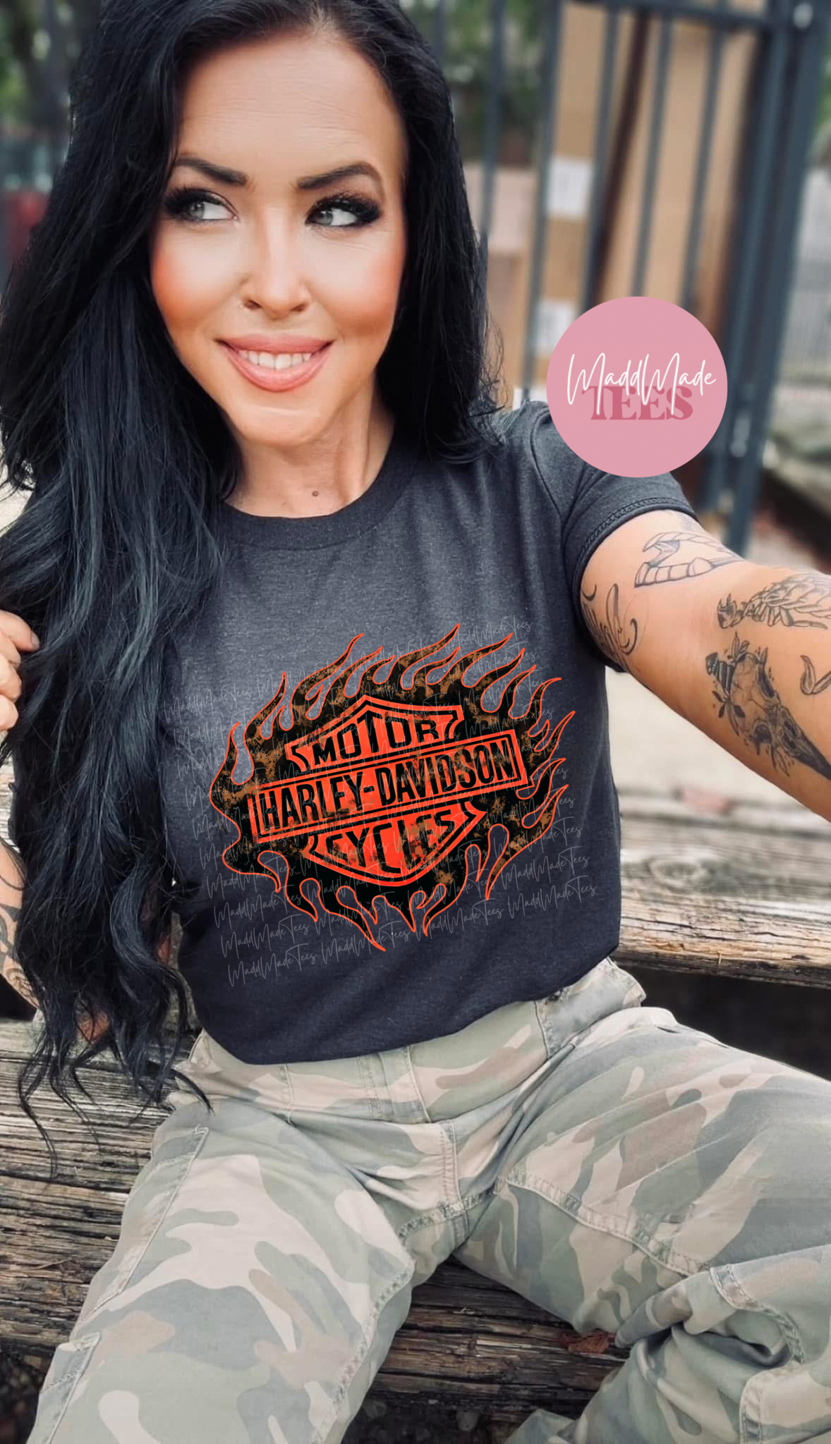 Black Flames Harley