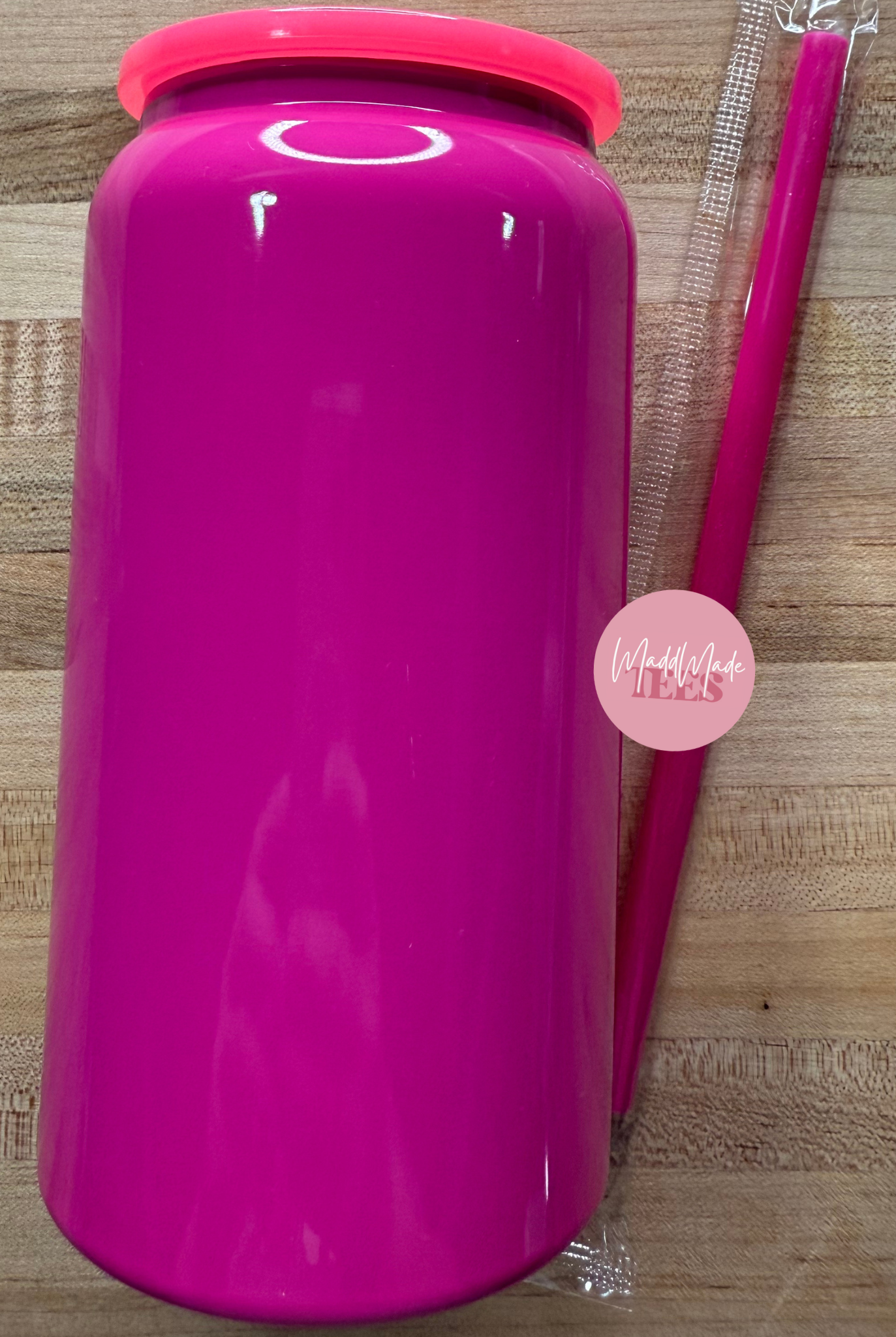 Hot Pink 16oz Stainless Steel Tumbler