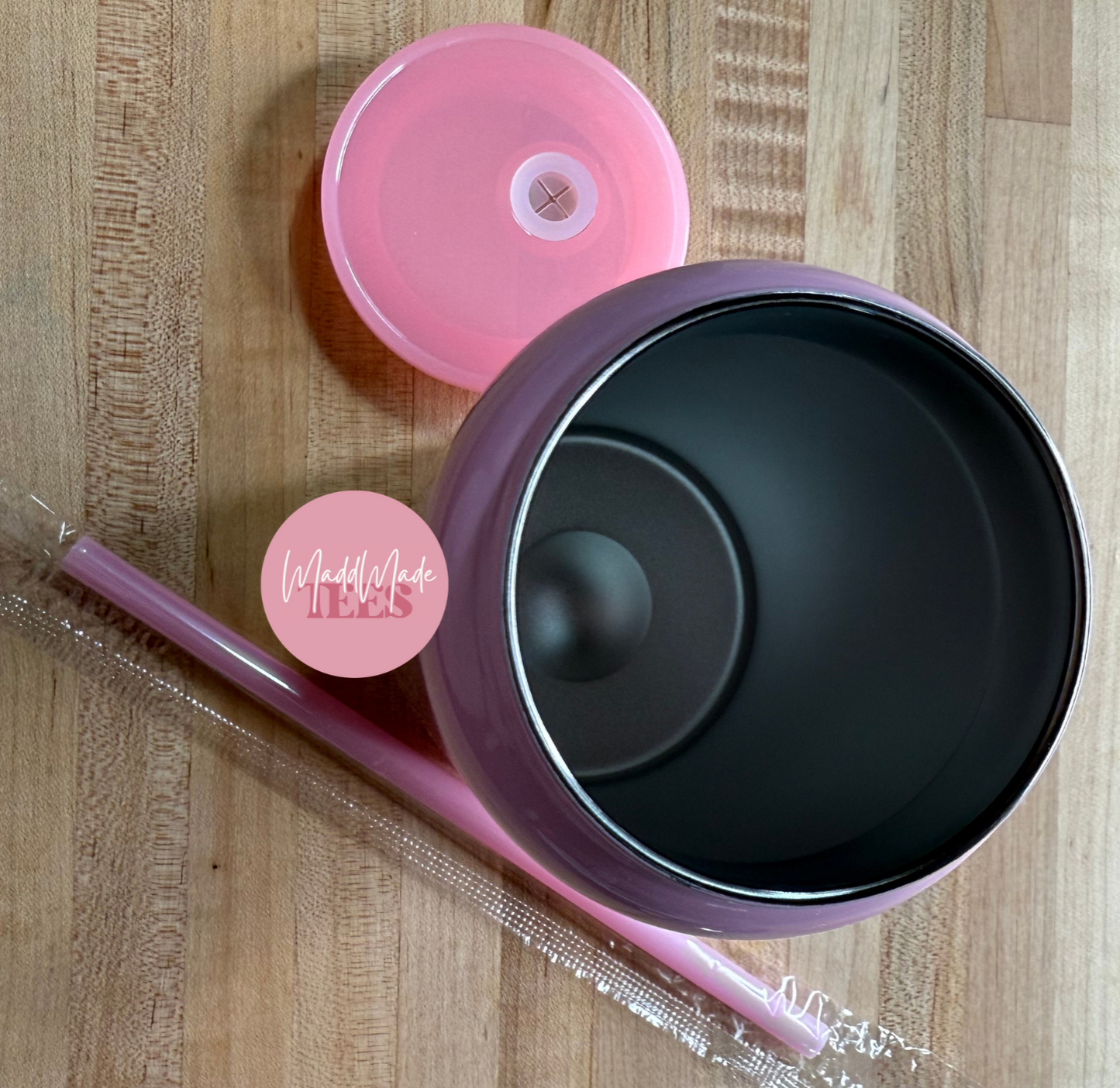 Light Pink 16oz Stainless Steel Tumbler
