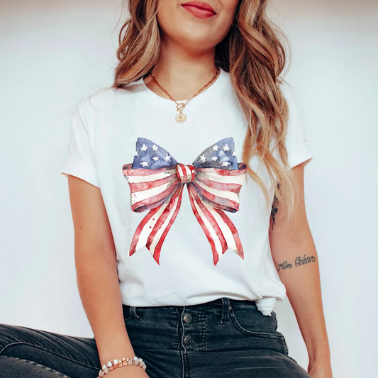 Fourth of July Coquette Bow