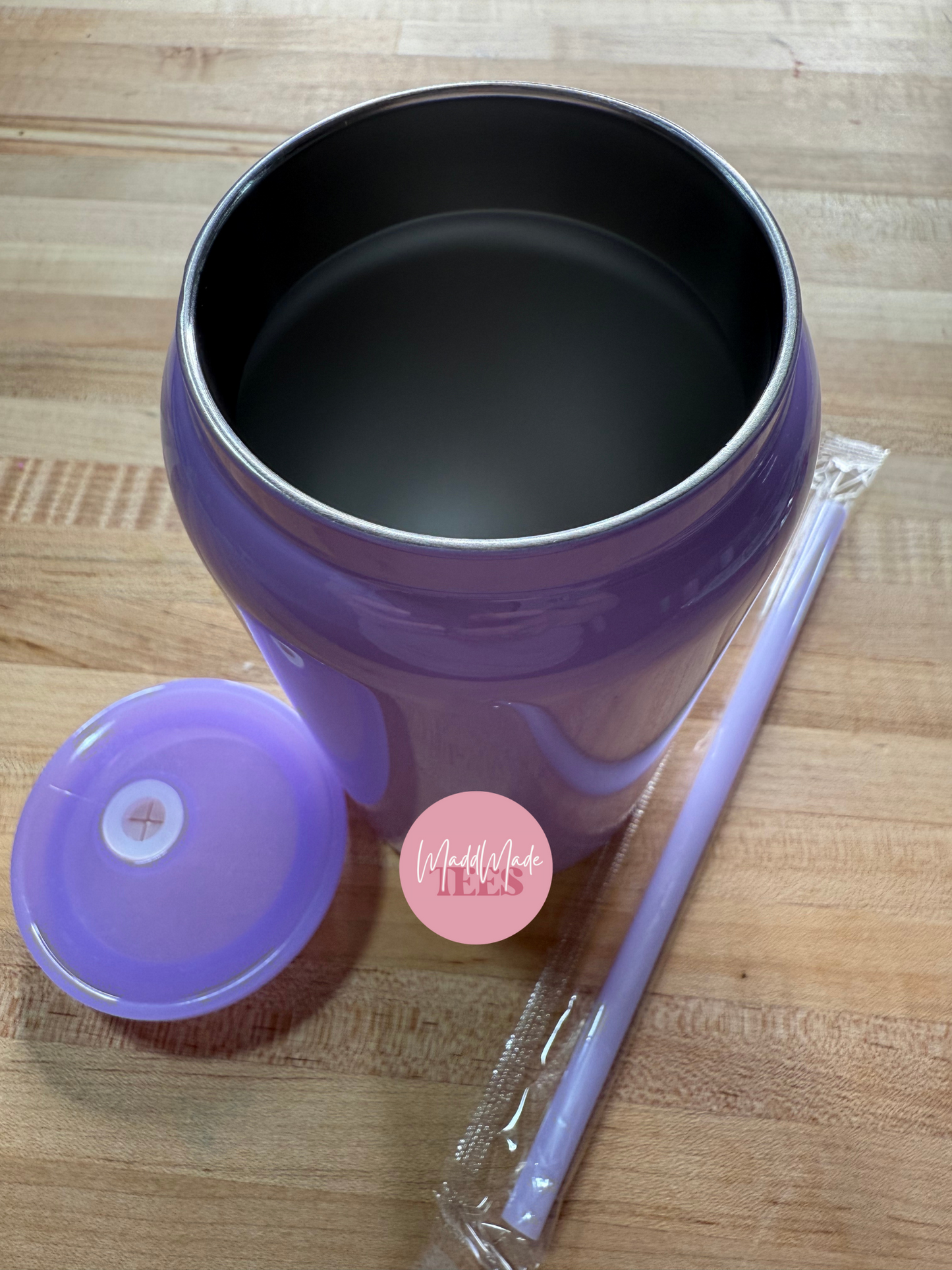 16oz Light Purple Stainless Steel Tumbler